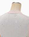 Layered Jacquard Sleeveless Knit Top - pink