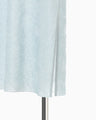 Floral Jacquard Sheer Knit Dress - blue