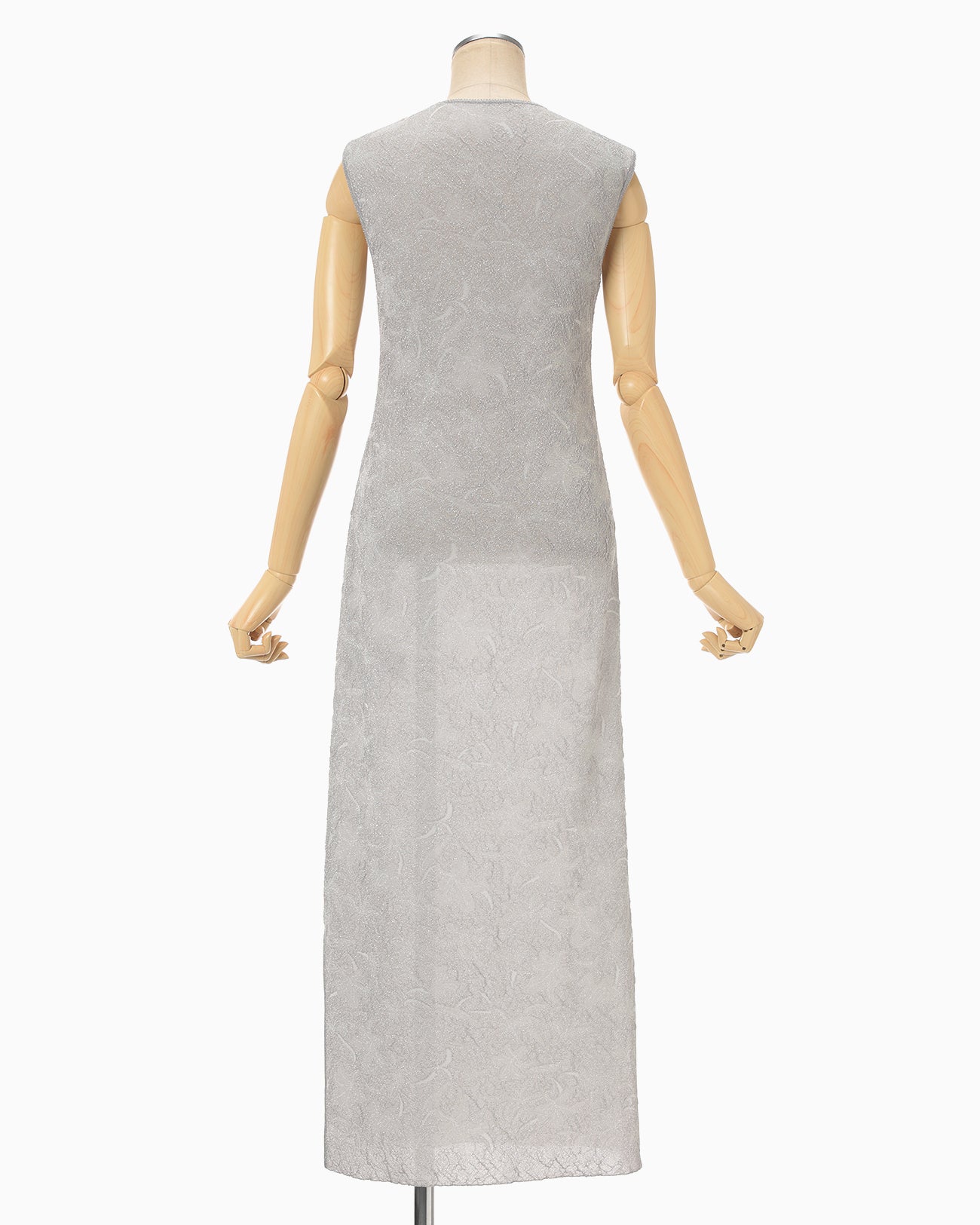 Floral Jacquard Sheer Knit Dress - grey - Mame Kurogouchi Floral Jacquard Sheer Knit Dress - grey - Mame Kurogouchi