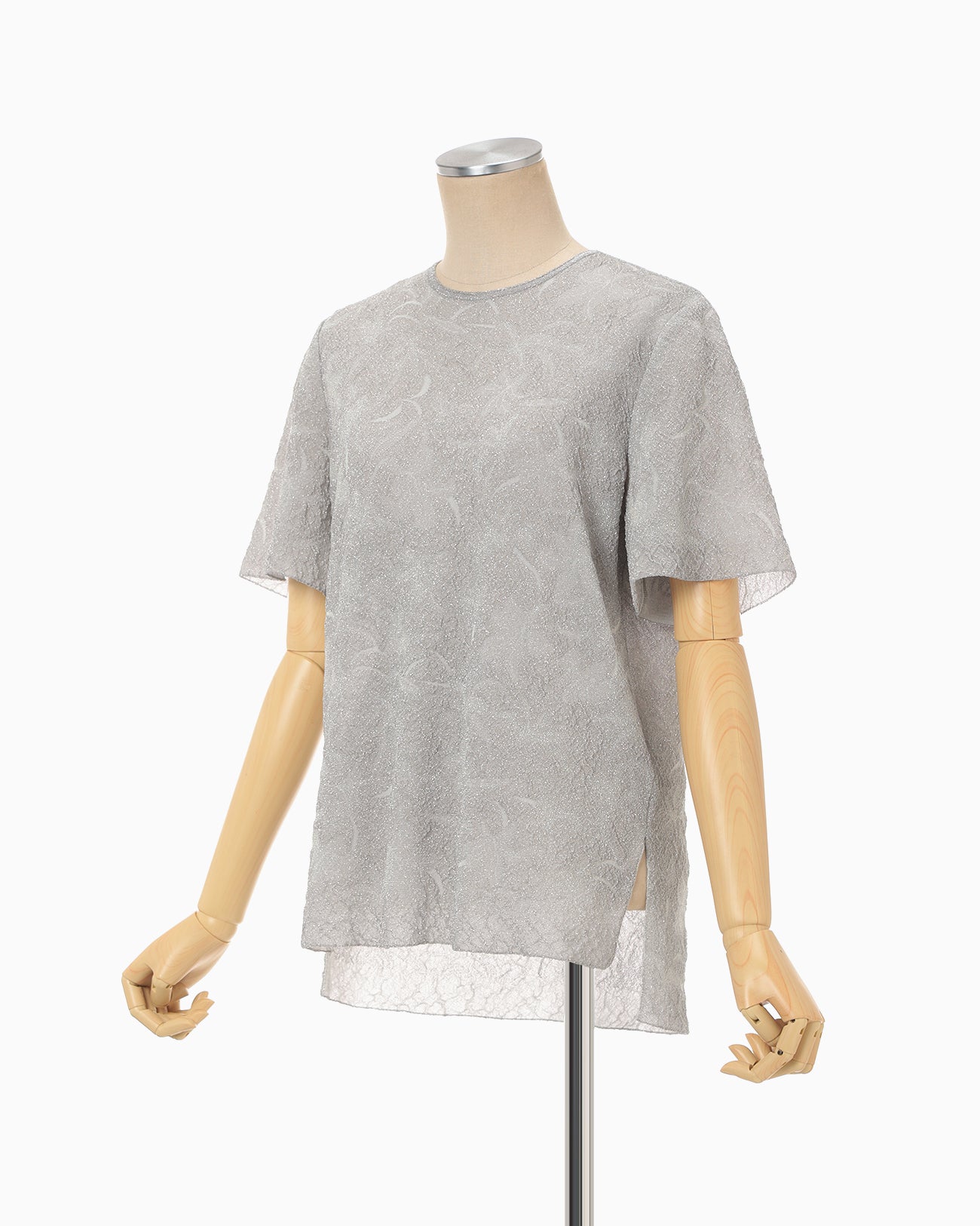mame kurogouchi  夏ニット　22aw mame kurogouchi(マメクロゴウチ) 22SSGeometric Ribbed Knitted Top