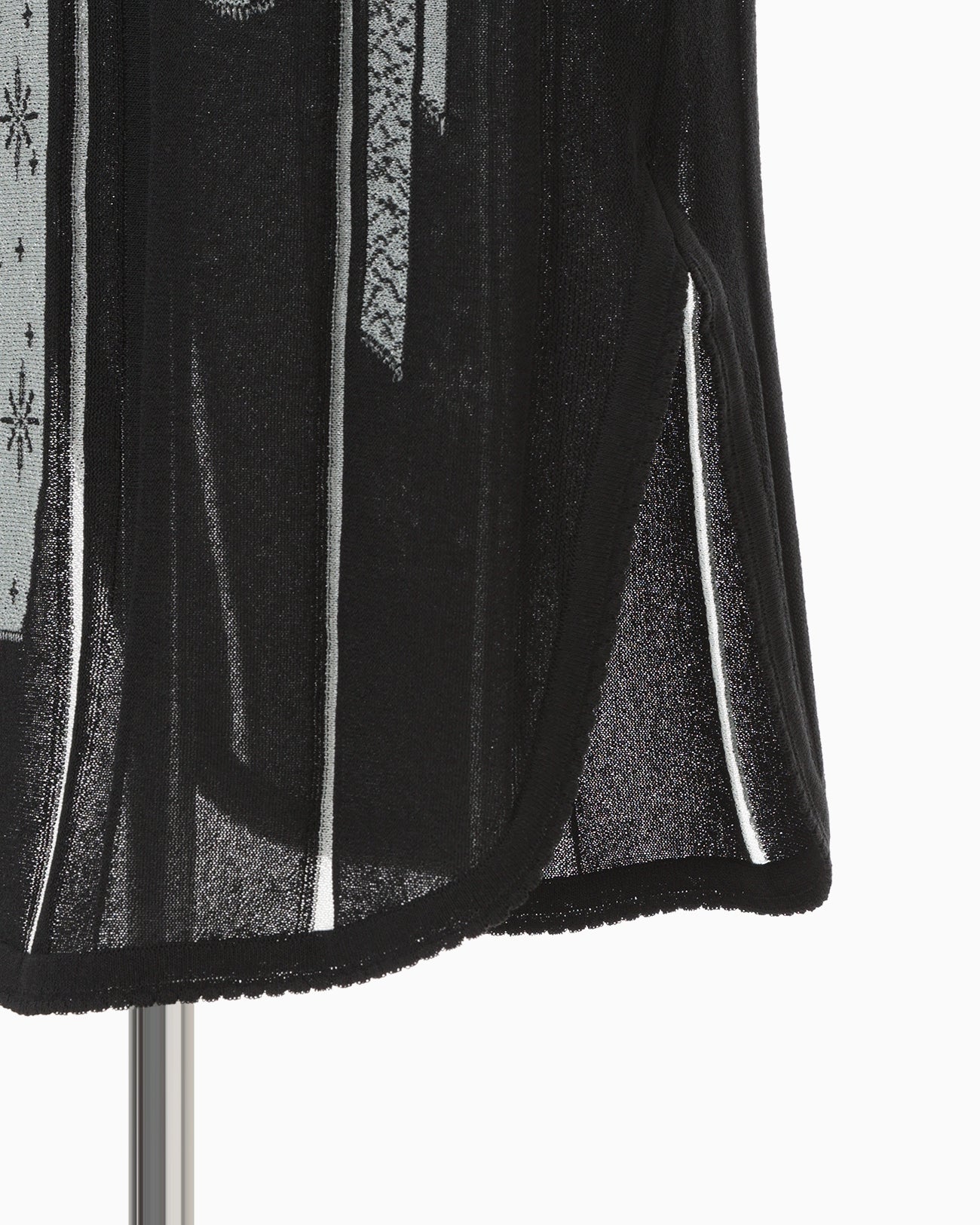 Multi-Pattern Knit Dress - black - Mame Kurogouchi