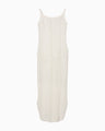 Multi-Pattern Knit Dress - white