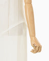 Multi-Pattern Knit Dress - white