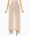 Wool Nylon Shimmering Trousers - beige