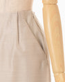Wool Nylon Shimmering Trousers - beige
