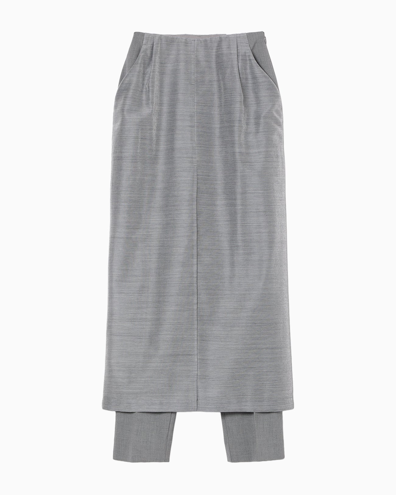 Wool Nylon Shimmering Trousers - grey - Mame Kurogouchi