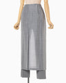 Wool Nylon Shimmering Trousers - grey
