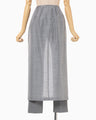 Wool Nylon Shimmering Trousers - grey