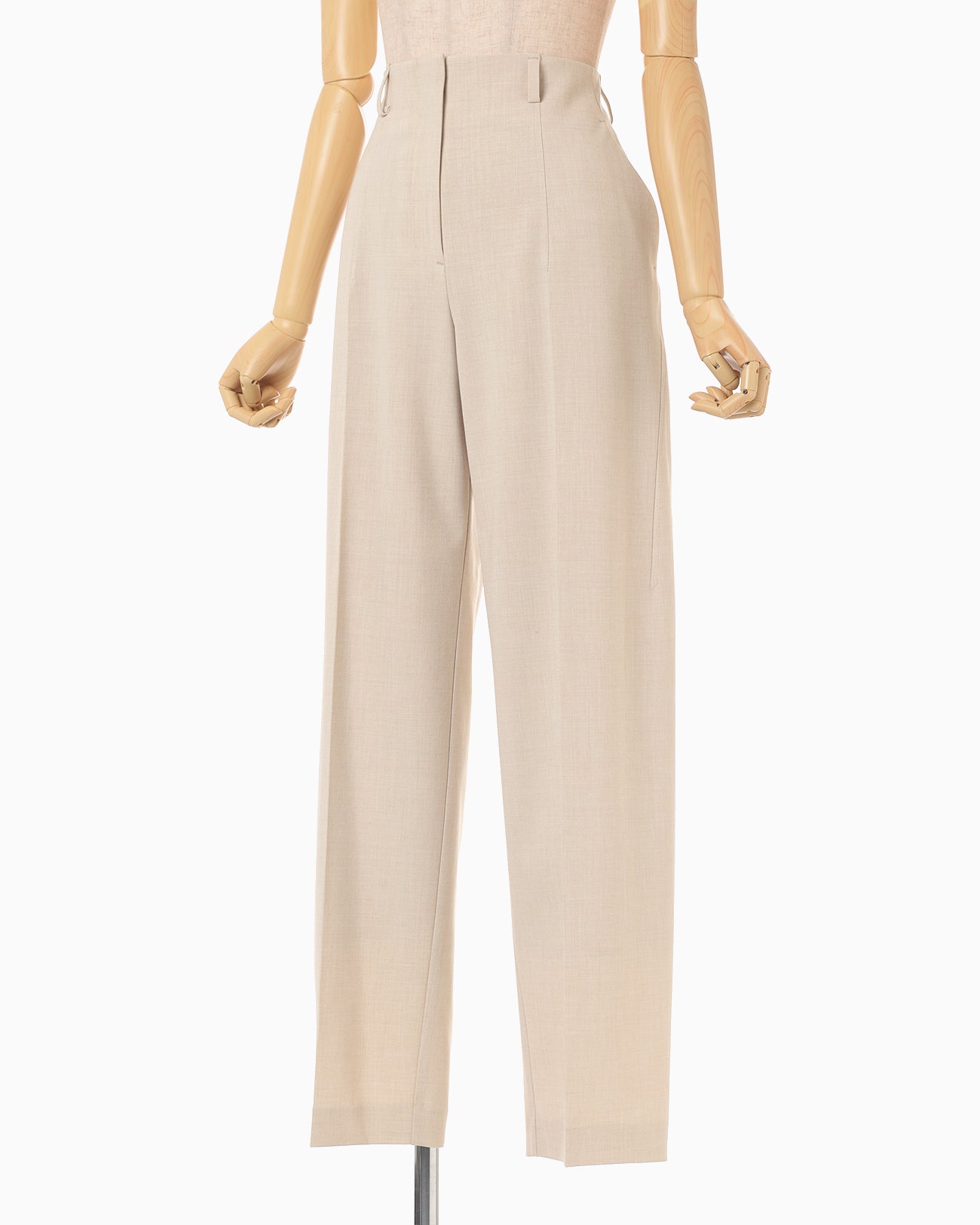 Wide-Tapered Trousers - beige - Mame Kurogouchi