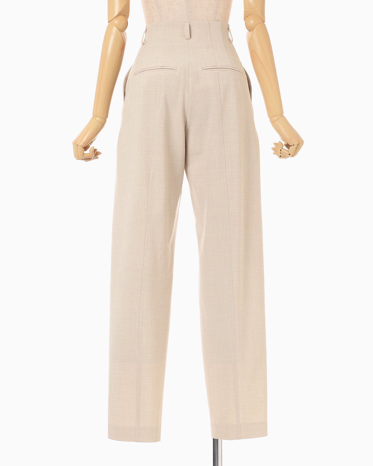 Wide-Tapered Trousers - beige - Mame Kurogouchi