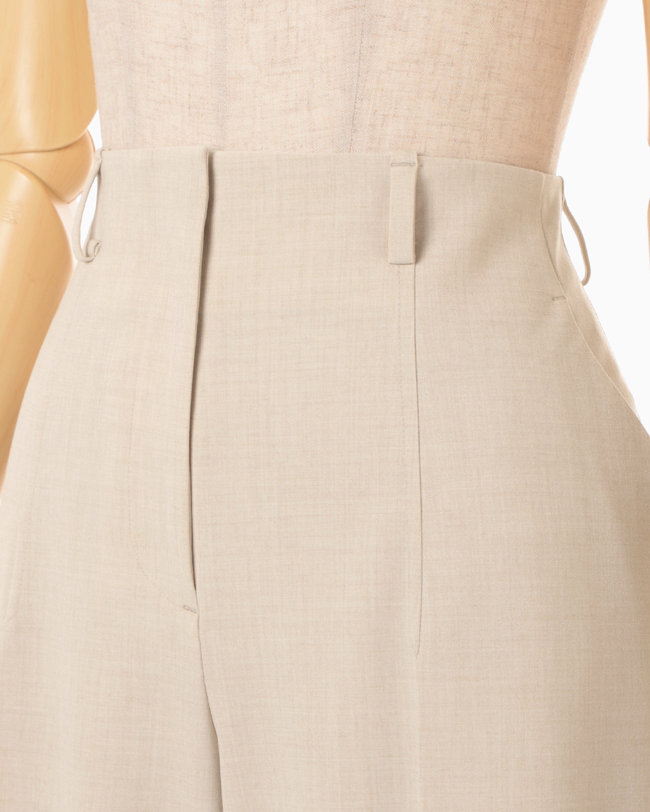 Wide-Tapered Trousers - beige - Mame Kurogouchi