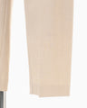Wide-Tapered Trousers - beige