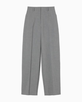Wide-Tapered Trousers - grey