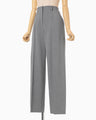 Wide-Tapered Trousers - grey