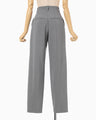 Wide-Tapered Trousers - grey