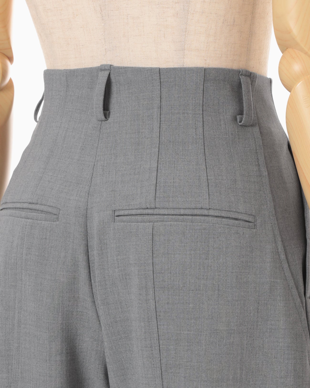 Wide-Tapered Trousers - grey - Mame Kurogouchi