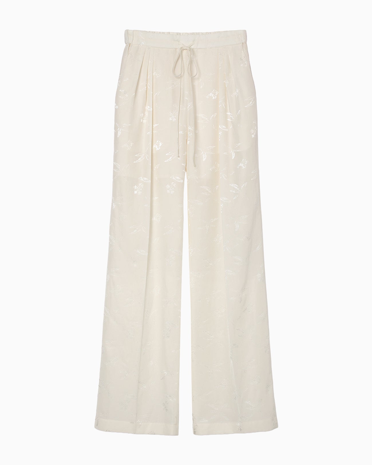 Karako Jacquard Trousers - ecru - Mame Kurogouchi