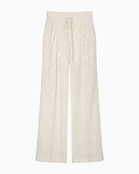 Karako Jacquard Trousers - ecru