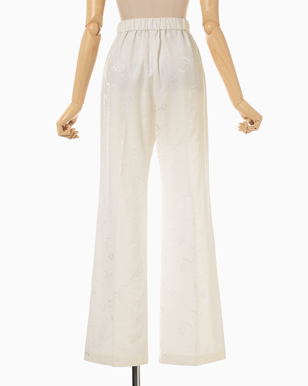Karako Jacquard Trousers - ecru - Mame Kurogouchi