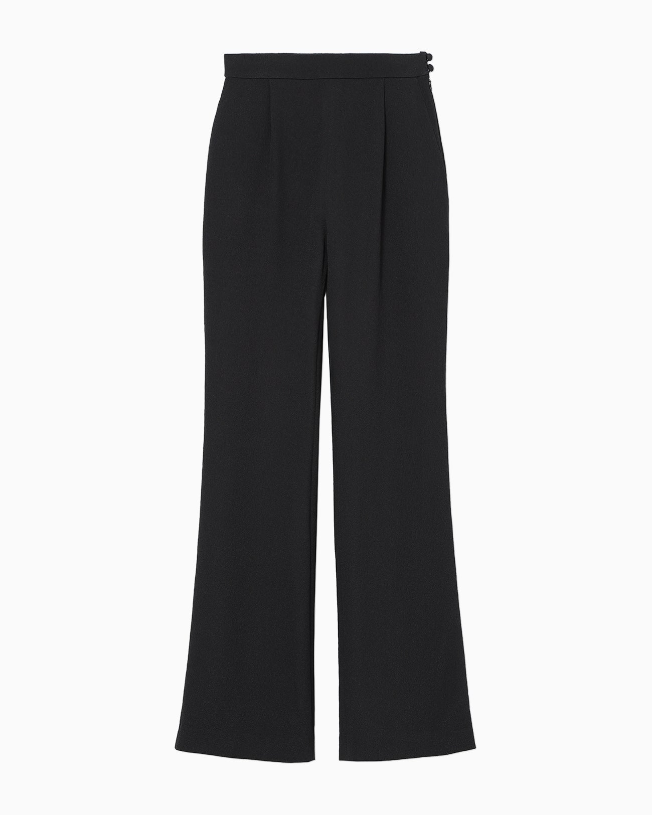 Floral Jacquard Flare Trousers - black - Mame Kurogouchi