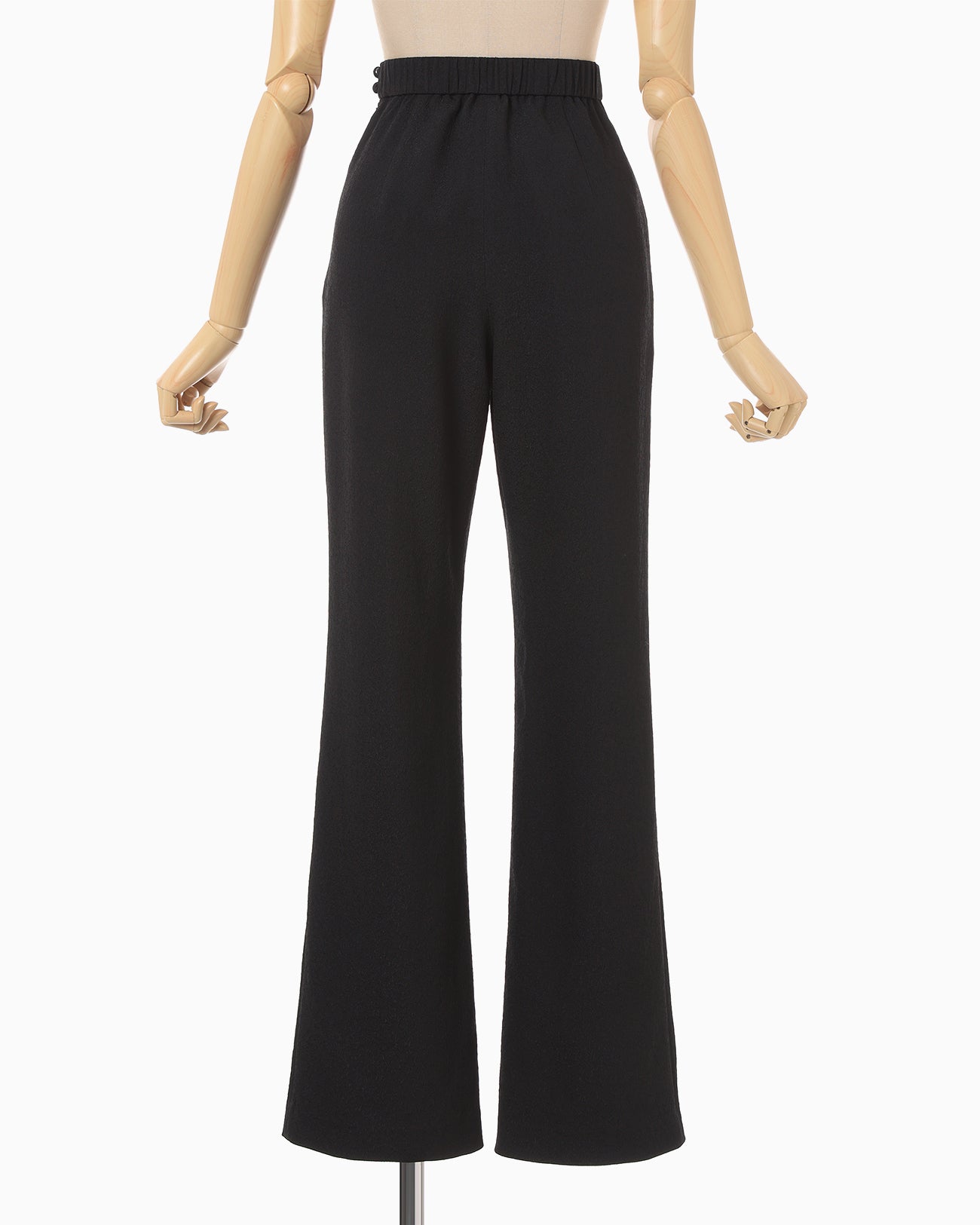 Floral Jacquard Flare Trousers - black - Mame Kurogouchi
