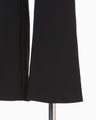 Floral Jacquard Flare Trousers - black