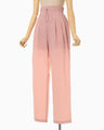 Stretch Drawcord Trousers - pink