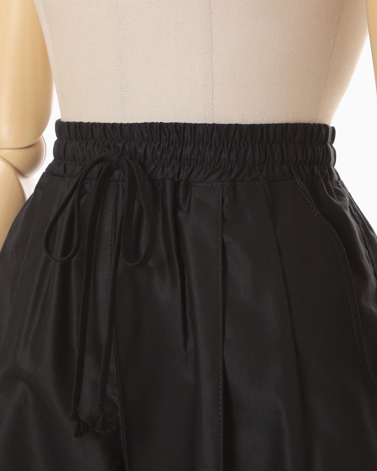 Cotton High Waisted Cargo Trousers - black - Mame Kurogouchi