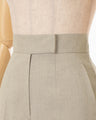 Triacetate Polyester Tapered Trousers - beige