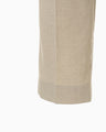 Triacetate Polyester Tapered Trousers - beige