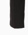 Triacetate Polyester Tapered Trousers - black