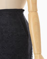 Raschel Lace Layered Trousers - navy
