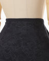 Raschel Lace Layered Trousers - navy