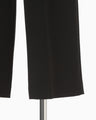 Triacetate Polyester High Waisted Wide Trousers - black