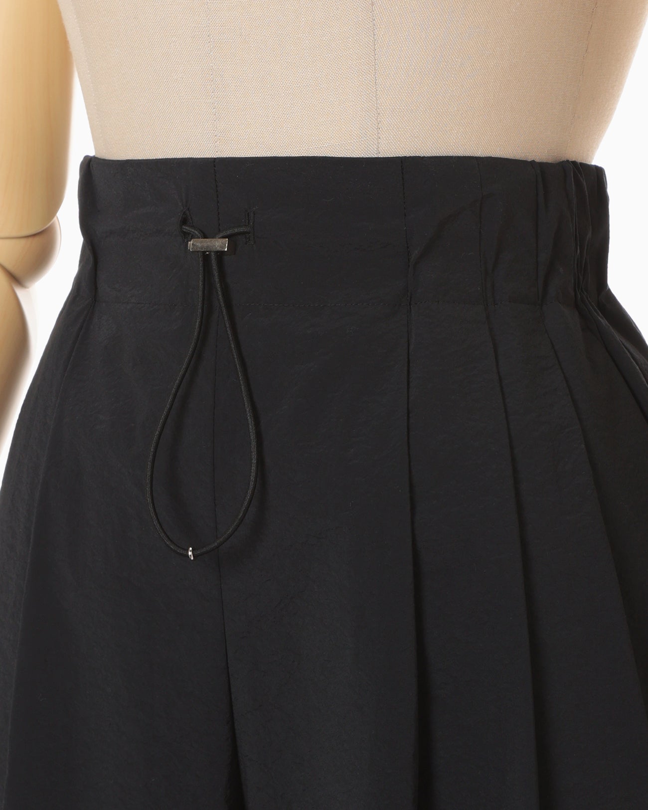 Stretch Drawcord Trousers - black - Mame Kurogouchi