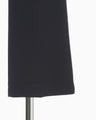Triacetate Polyester High Waisted Center Creased Suit Trousers - navy