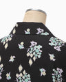 Floral Motif Printed Shirt - black
