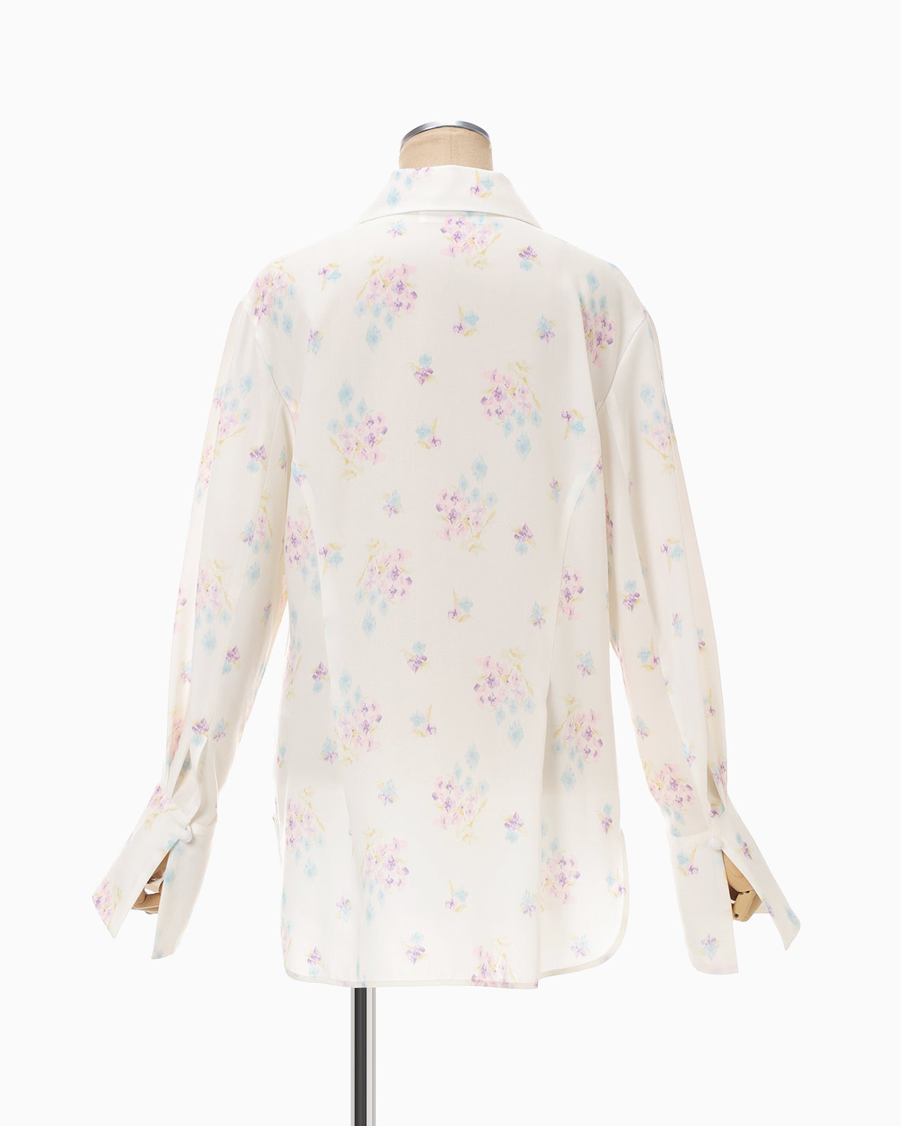 Floral Motif Printed Shirt - white - Mame Kurogouchi