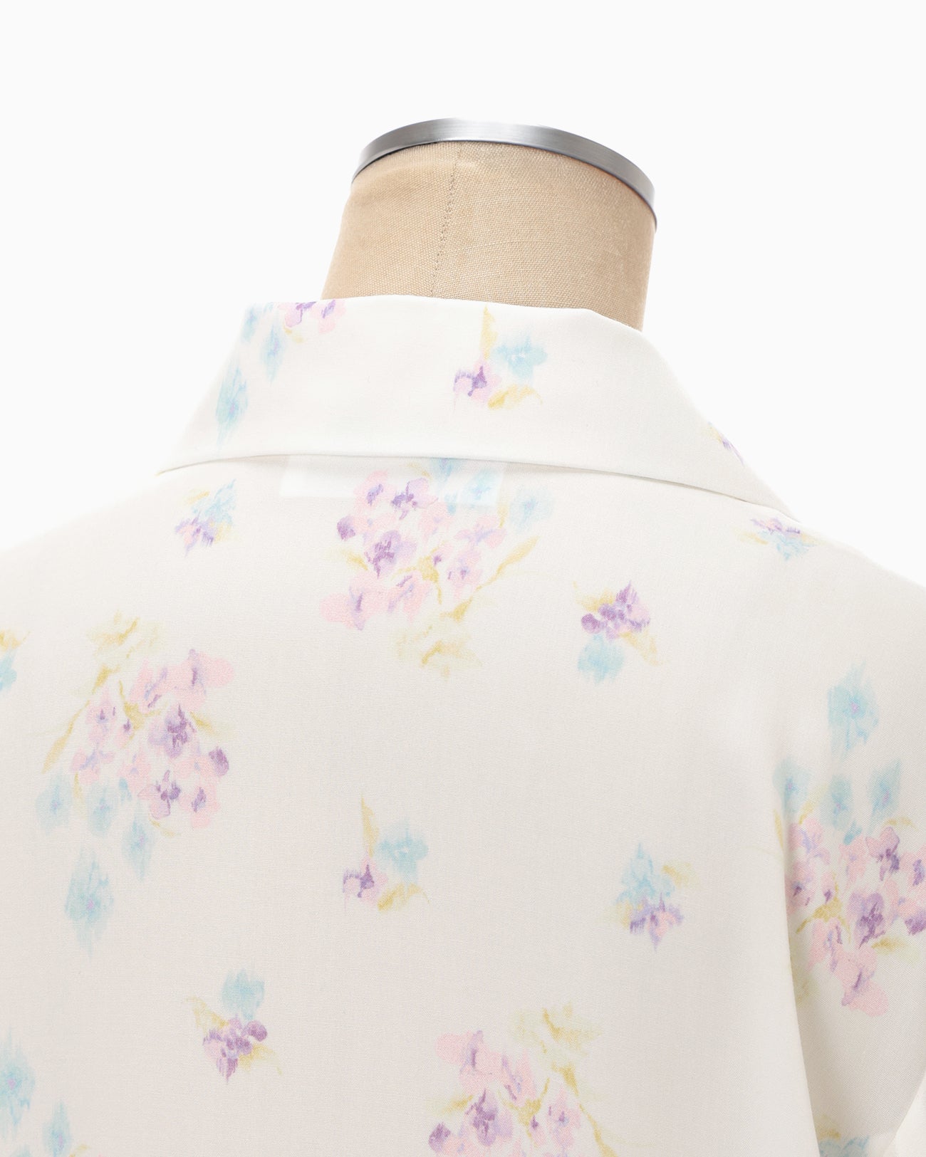 Floral Motif Printed Shirt - white - Mame Kurogouchi