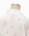 Floral Motif Printed Shirt - white
