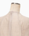 Wool Nylon Capsleeve Shimmering Top - beige