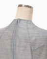 Wool Nylon Capsleeve Shimmering Top - grey