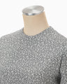 Floral Jacquard Open Back Top - grey