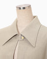 Triacetate Polyester Tunic - beige
