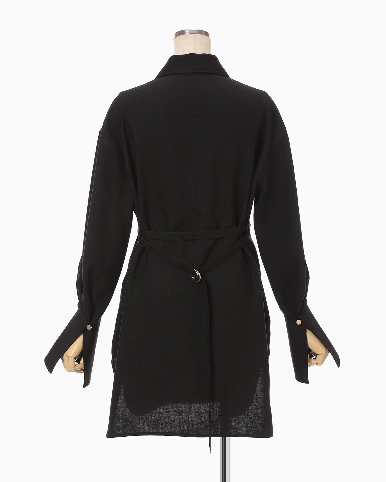 Triacetate Polyester Tunic - black - Mame Kurogouchi