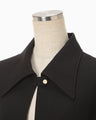 Triacetate Polyester Tunic - black