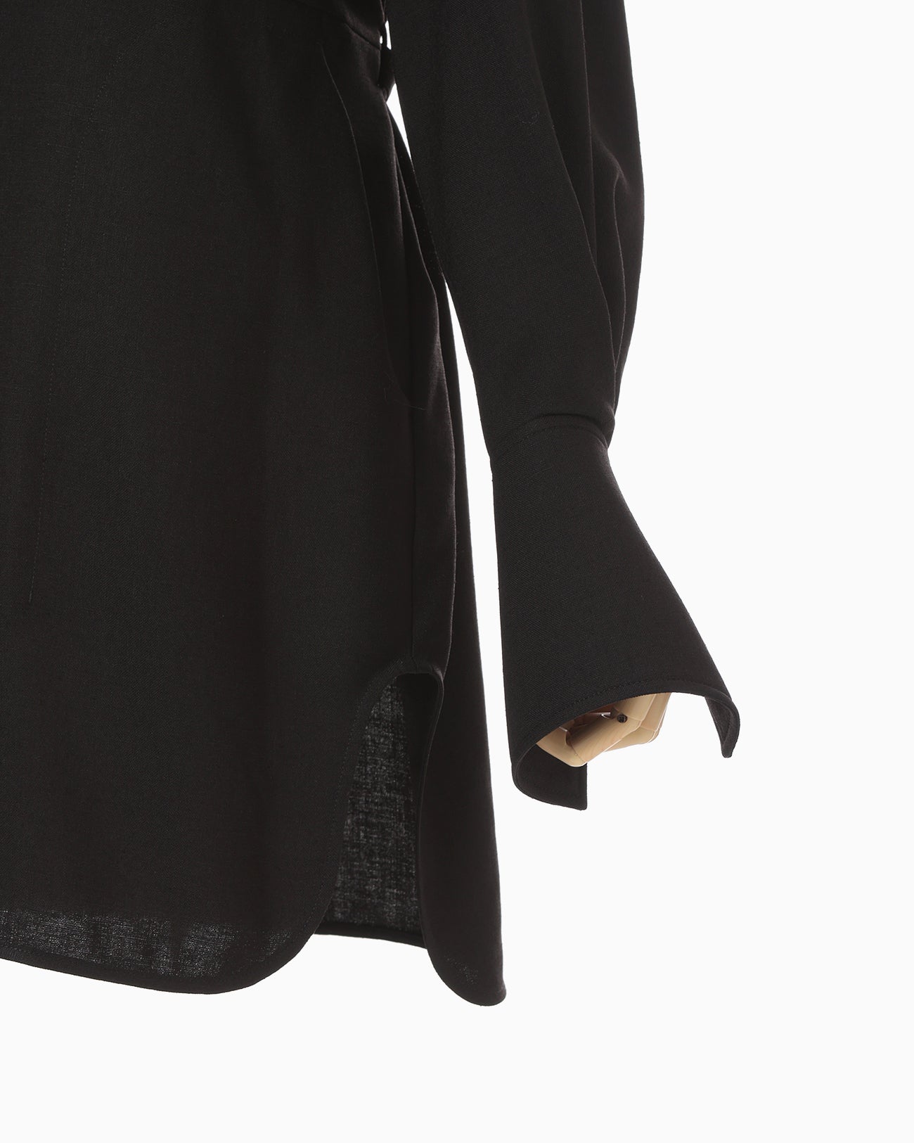 Triacetate Polyester Tunic - black - Mame Kurogouchi