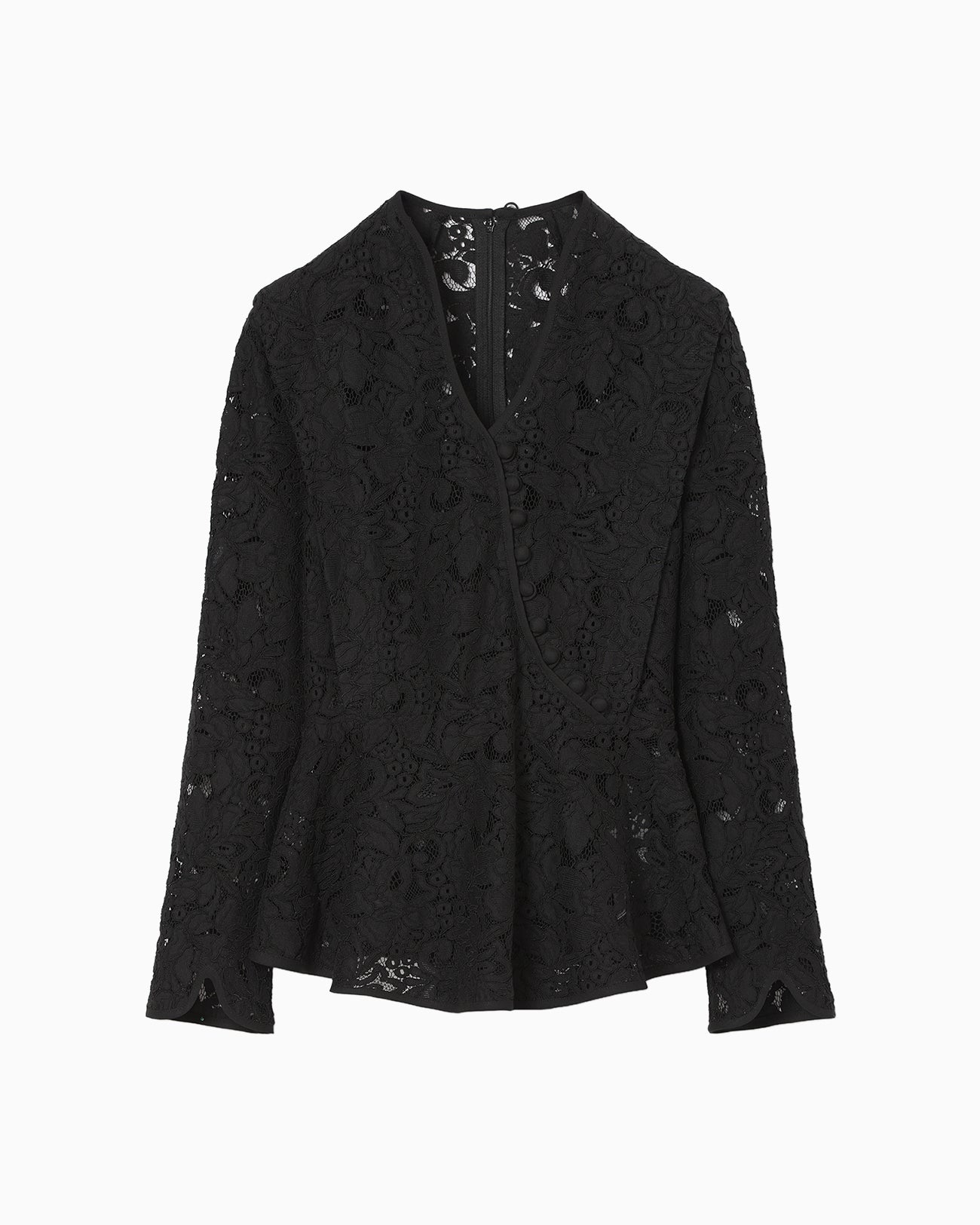 Raschel Lace Top - black - Mame Kurogouchi