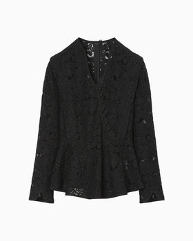 Raschel Lace Top - black
