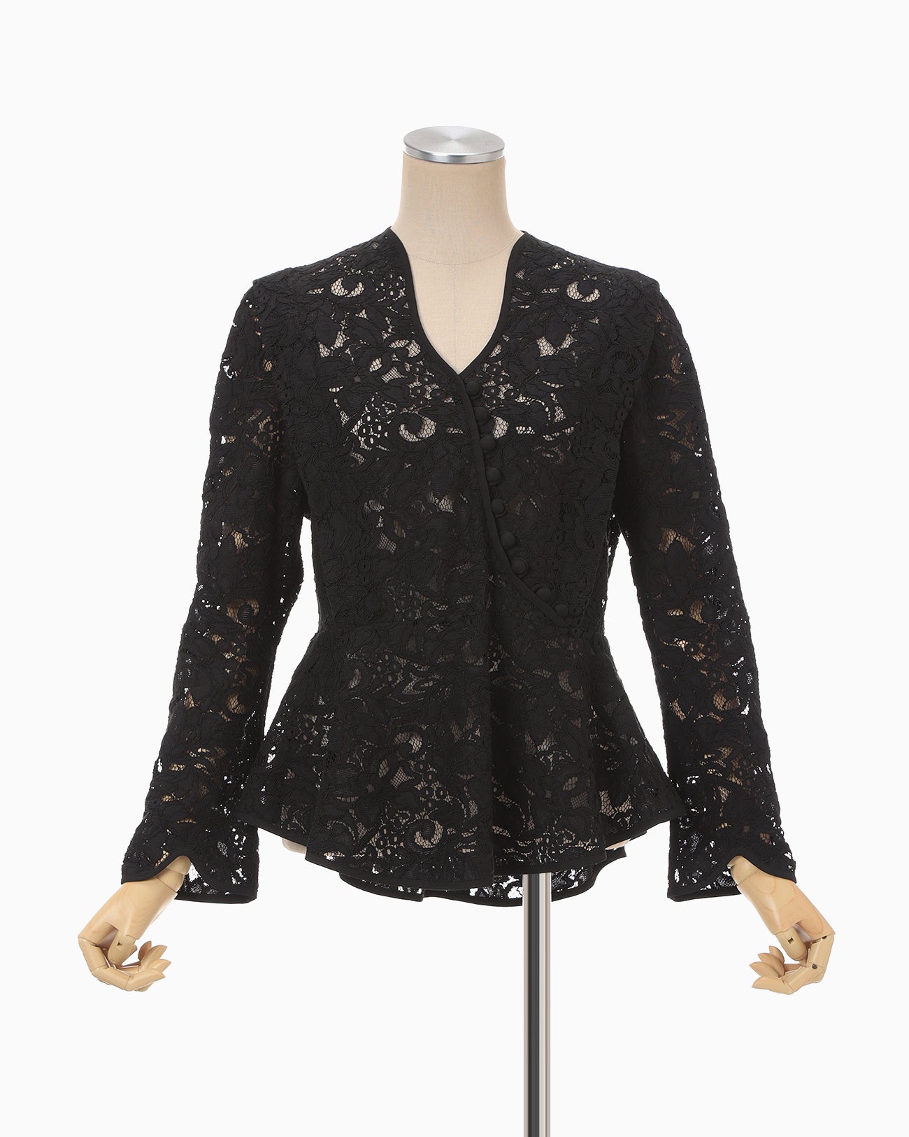 Raschel Lace Top - black - Mame Kurogouchi
